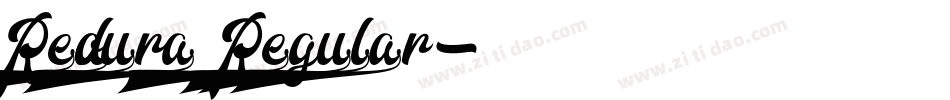 Redoura Regular字体转换